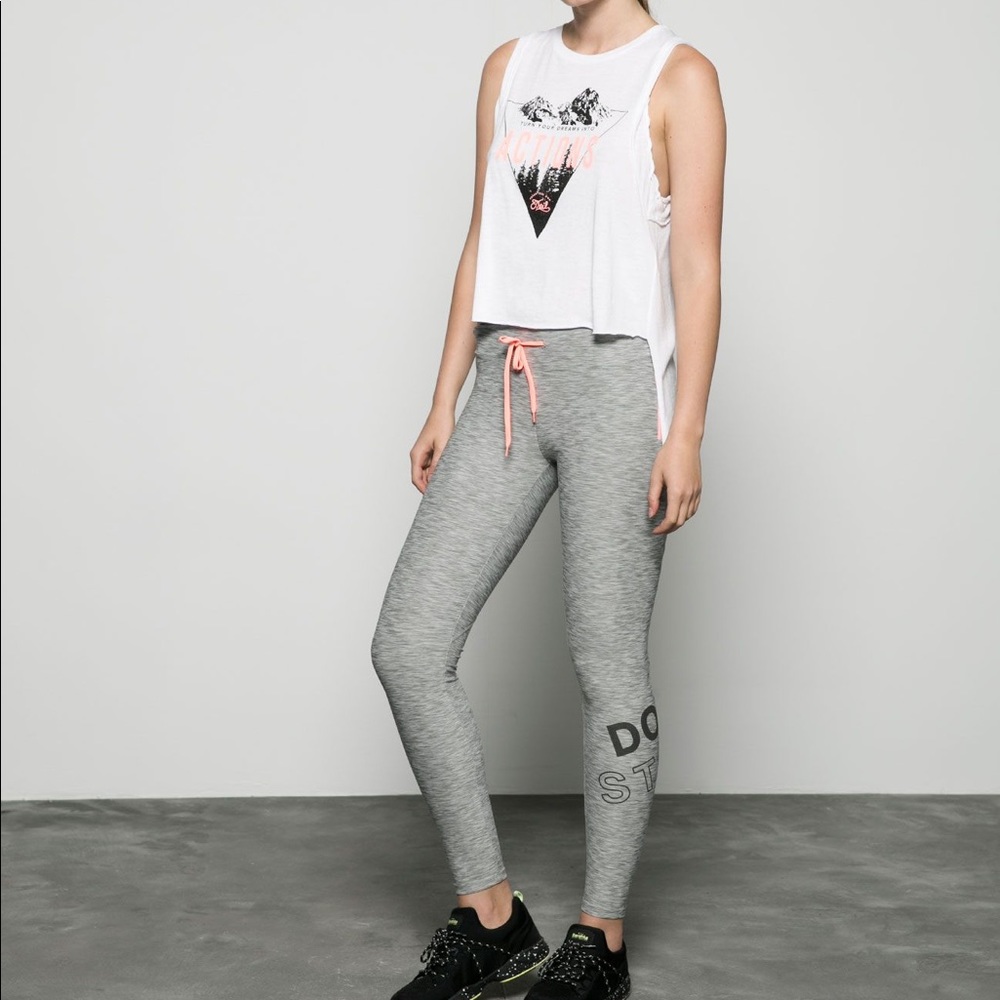 Bershka grey gym legging size M